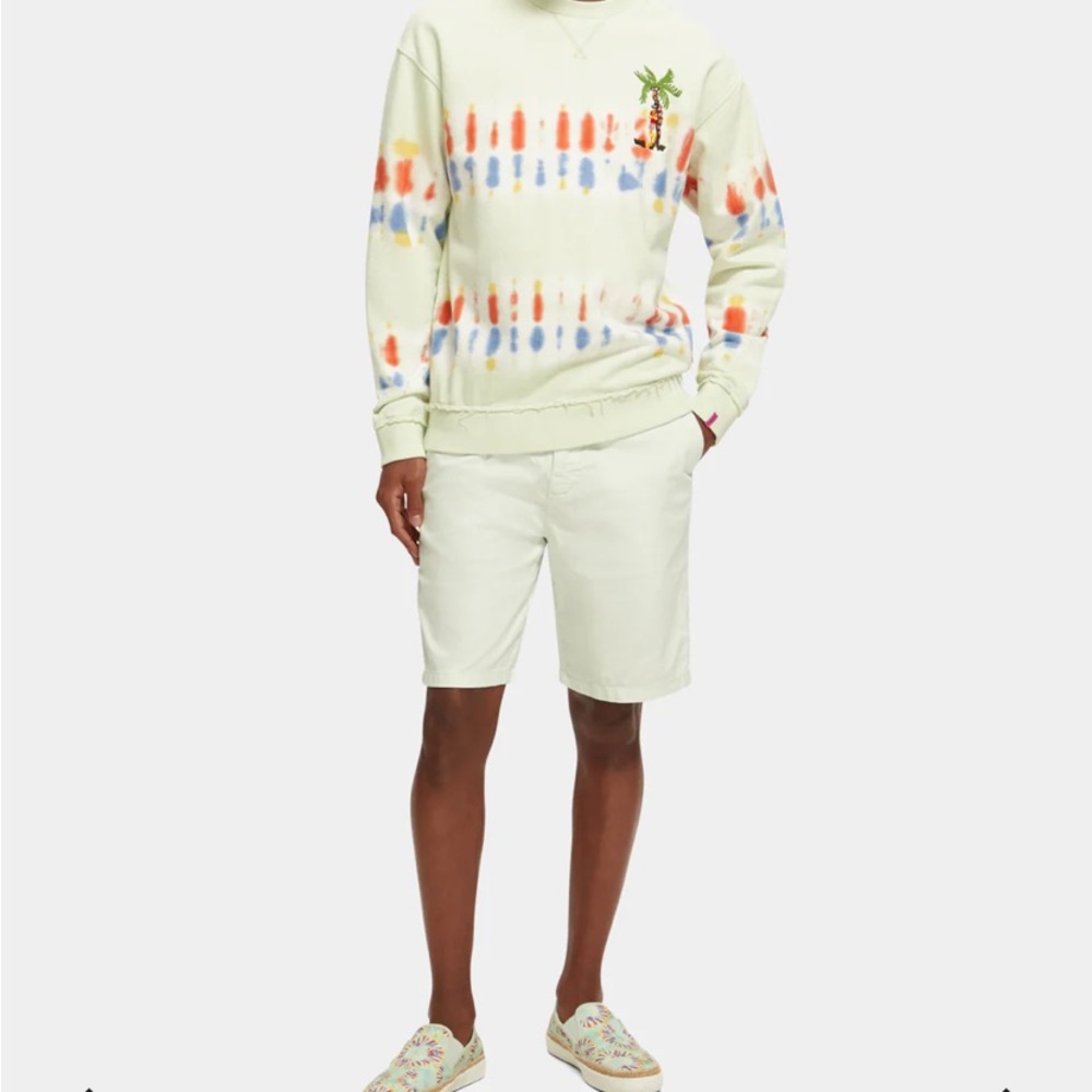 Scotch & Soda TIE-DYED SWEATSHIRT L 100% ORGANIC Cotton gaming cool guy refresh
